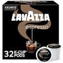 Lavazza Espresso, Single-Serve Keurig K-Cup Pods, Medium Roast Coffee, 32-Count Box (BBD 04/07/28)