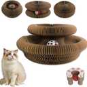 Cat Toy,Cat Scratchers for Indoor Cats,Foldable Magic Organ Cat Scratcher,Interactive Accordion Cardboard Cat Scratch Pad,Cat Toy Interactive for Indoor Cats Boredom Relief