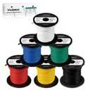 14 Gauge Wire - 600FT, 100ft Spool, 6 Colors, Copper Clad Aluminium, Low Voltage, Hookup Wire Kit for Breadboard/Automotive/DIY/Battery