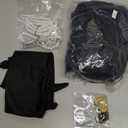 6 Pcs Girls 1920s Flapper Dresses Costume Set Roaring 20s Gifts Accessories Kids Birthday Party (Large)