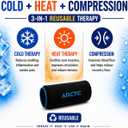 2 Pack - Premium Cold Therapy Compression Ice Sleeve, Knee Ice Pack Wrap for Injuries, Elbow, Quad & Hamstring Relief, Flexible & Reusable Cold Wrap Recovery for Meniscus, ACL, MCL, Ice & Heat Therapy, Size M