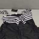 Daci Plus Size Two Piece Swimsuits for Women Flowy Tankini Swim Dress with Short Bathing Suits (Large, Striped)