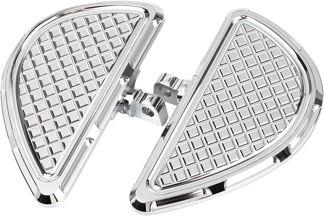 Chrome Passenger Footboards Motorcycle Rear Floorboards Male Mount Foot Pegs Fit for Harley Touring Street Glide Road Glide Softail Dyna Electra Glide Sportster