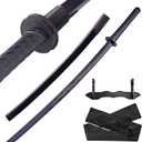 Japanese Katana Sword - Polypropylene Black Blade with Saya, Samurai Training Sword for Cosplay, 40.1 inches