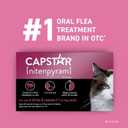 Capstar (nitenpyram) Cat Flea Treatment, Fast-Acting Oral Flea Treatment for Cats 2-25 lbs, Vet-Recommended Medication Tablets Start Killing in 30 Minutes, 6 Doses, EXP: 09/2027