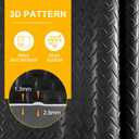 Grandroad auto 10x25 FT Garage Floor Mat, 2.8mm Thickened Flooring Roll for Under Car Diamond Plate PVC Rubber Mat with 20 Pcs Tapes, Non-Slip Floor Mat for Garage, Warehouse, Trailer, Gyms, Black