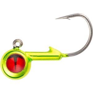 5 x NORTHLAND TACKLE Tungsten Short Shank JIG / 1.125" / 1/16 OZ/Metallic Chartreuse