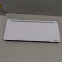 Varhomax Glass Desk Whiteboard with Storage, Desktop Organizer to-do List Memo Notepad Dry Erase White Board for Home Office and School Supplies (White)