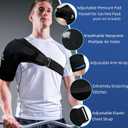 Shoulder Brace - Shoulder Compression Sleeve Immobilizer & Support Wrap for Torn Rotator Cuff, Glenoid Labrum Tear, Dislocated AC Joint, Tendonitis, Bursitis, Subluxation