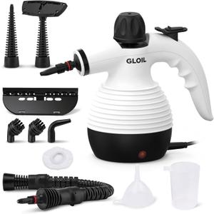 Handheld Steam Cleaner, Steamer for Cleaning, Multipurpose Portable Steam Cleaners for Home Use with Safety Lock and 10 Accessory Kit to Remove Grime, Grease, and More, Save Time and Effort
