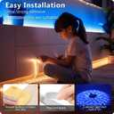 DAYBETTER LED Strip Lights 110ft, Smart Lighting Strips with App Remote Control, RGB Music Sync Color Changing Lights for Bedroom Kitchen Party Home Decor(1 Roll)