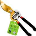 GARDEN GURU Indestructible Titanium Garden Clippers - Professional Bypass Hand Pruner Pruning Shear with Comfort Grip Handles for Gardening, Trimming, and Yard Work - Hardened Steel & Titanium Blade (1 Pack)