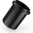 IKAPE 51MM, 54MM Espresso Dosing Cup, Compatible with All the 51MM to 54MM Portafilters, Espresso Coffee Accessory, Made of Aluminum (Black)