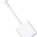 Lightning to USB3 Camera Adapter with Charging Port, Lightning Female USB OTG Cable Adapter for Select iPhone,iPad Models Support Connect Camera, Card Reader, USB Flash Drive, MIDI Keyboard (WHITE)