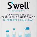 S'well Cleaning Tablets, 16 Tablets, Fast Acting Fizz Away Residue And Odor In Stainless Steel, Chlorine Free And Derived From Natural Substances