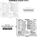 3 x Synerlogic (2pcs) Windows PC Reference Keyboard Shortcut Sticker | Vinyl, Laminated Windows Shortcut Sticker for PC Laptop or Desktop | Shortcuts Cheat Sheet (Clear/Large/2)