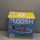 SLOOSH Inflatable Pool for Family with Seats, 120" x 101" x 26" Full-Sized Blow Up Durable Thickened Above Ground Pool with Backrest Cup Holders,Swimming Pools for Backyard Summer Water Lawn, Blue