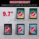 ZoneFoker 9.7" Case for iPad 6th/5th Generation 2018/2017, for iPad Air 2 / Air 1st / Pro 9.7, Heavy Duty Shockproof Protective 9.7 Inch Cover with Built-in Stand for i Pad 6 5 Gen (Black+Red)