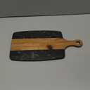 Marble charcuterie board: Acacia wood marble chopping board - suitable for kitchen, great gift for friends (black)