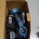 Paint Sprayer, 650W Cordless with 2 X 4.0mAh 21V Battery, All Copper Motor 6 Nozzles & 3 Spray Modes, 1400ml Container, Paint Sprayer Gun for House Painting, Ideal for Fence Cabinets Wall (Blue)