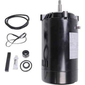 UST1102 Swimming Pool Pump Motor and Seal Replacement Kit, 1HP Pool Pump Motor Up-Rated 56J Frame (1HP 230/115V, Black)