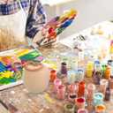 ABOOFAN Unfinished Wooden Apples 5pcs Wooden Crafts DIY Unpainted Fruit Shape Art Crafts for Color Painting Mini Peg Dolls