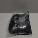 Seta T Women's Velvet Tops V Neck 3/4 Puff Sleeve Fall Winter Trendy Casual Tunic Blouse Loose T-Shirt (Large, Black)