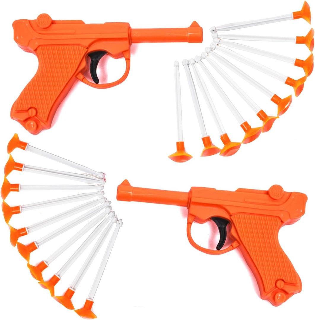 Toy Guns  (2 Pack)  Toy Dart Guns for All Ages  Blaster Toy Gun with Darts  Dart Shooter Toys for Kids 2 Guns and 20 Darts  Fun Activities for Boys and Girls  Toys by Tigerdoe