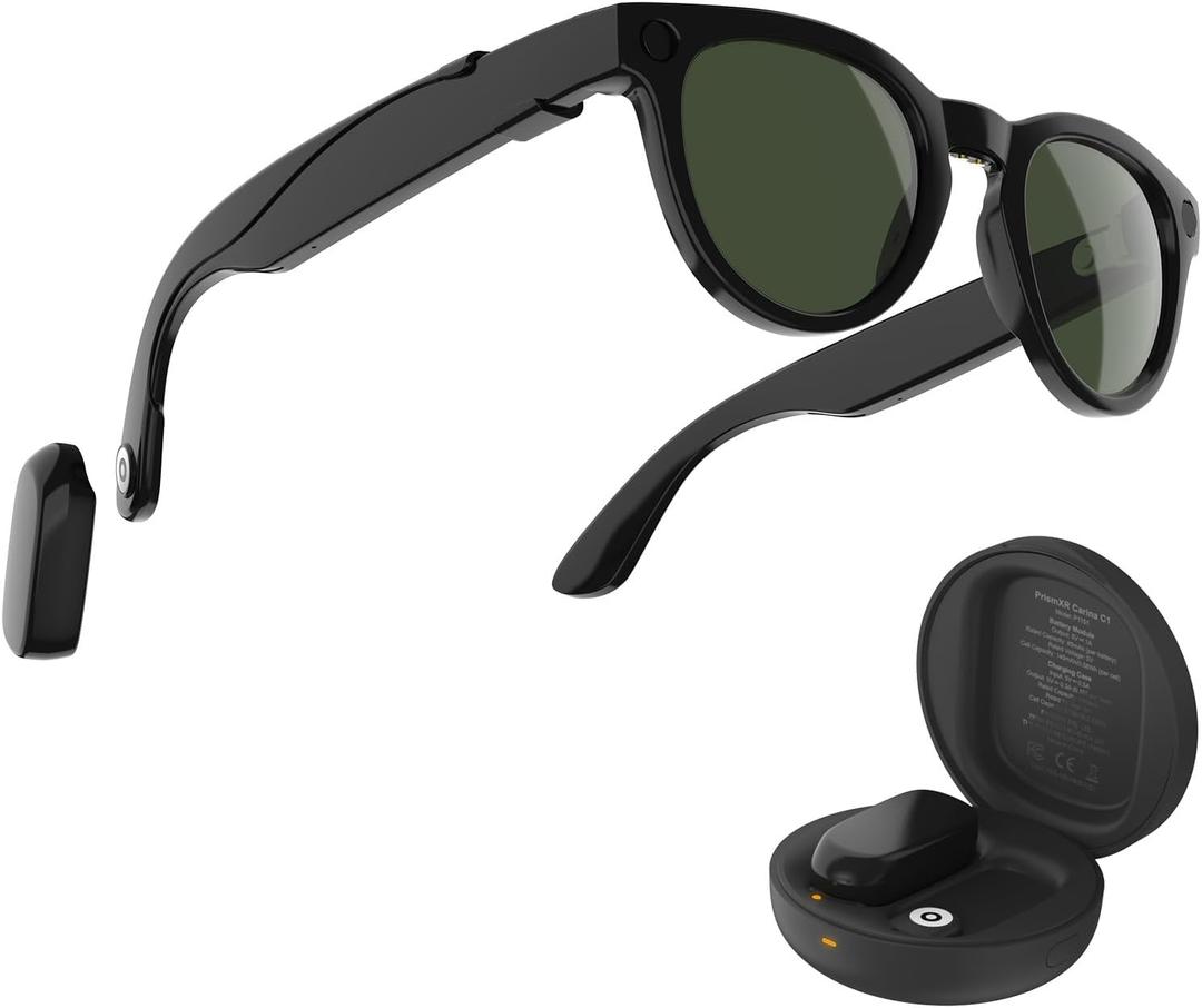 PRISMXR Carina C1 Charging Set Compatible with RayBan Meta Smart Glasses (for Headliner Low Bridge)