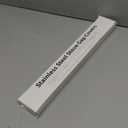 16.5"-33" Stove Counter Gap Covers, Stainless Steel Stove Gap Guard, Cooktop Trim Kit, Stove Gap Guards, Oven Gap Filler, Heat Resistant & Effectively Protect Stove Gap Filler,White(2PCS)