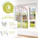 Vertical Cat Door for Window, Fits 40"- 44" Height Sliding Window, 3-Min No Damage Install, Sturdy Aluminum Frame, Weatherproof Magnetic Closure, 4-Way Lock, Tenant Friendly Sliding Window Cat Door
