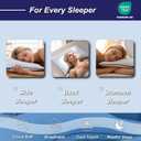King Cooling Side Sleeper Pillow, Shredded Memory Foam Adjustable, King PACK2