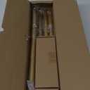 HEI! DEAR Gold Curtain Rods 48 to 84 Inch(4-7FT),1 Inch Heavy Duty Curtain Rods,Adjustable Curtain Rod Set,Modern Decorative Drapery Rods,Telescoping Single Window Curtains Rods 36-88",Brass Gold