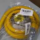 72" Dryer Gas Line Hose/Flexible Gas Line Kit with Connector1/2"FIP 3/4"FIP 3/8"FIP,5/8" OD Gas Range Connector Kit for Gas Stove,Dryer,Water Heater-by MIFLUS
