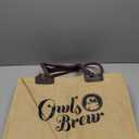 Owl's Brew Beach Tote Bag Large Sandproof Storage Bag with Handles for Beach Sports Vacation Color: Beige/Brown handle 6pcs