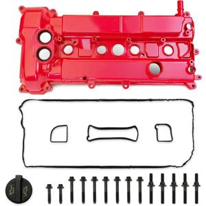 MITZONE Aluminum Valve Cover Compatible with Ford Focus EcoSport S SE SEL Titanium 2.0L L4 Gas Flex 2014-2022 (Red)