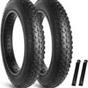 Hycline Fat Bike Replacement Tire: 20x4.0/26x4.0 Inch High-Performance Wear-Resistant Folding MTB Bicycle Tires, All-Terrain High-Density for Street or Trail Riding