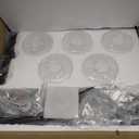 5-Light Black Bathroom Vanity Light, Modern Vanity Lighting Fixture for Bathroom, 31" Matte Light Fixture, Wall Sconces with Clear Glass Shade, Black Bathroom Wall Light Over Mirror