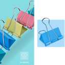 3 x 18 Pcs Extra Large Binder Clips 2 inch Length, Colorful Big Paper Clips for Office