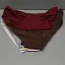 ALL OF SHE Womens Underwear Cotton Hipster Panties Breathable Sexy Cheeky Stretch Soft Ladies Bikini Underwear 6 Pack L