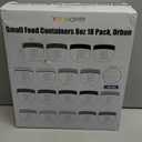 Youngever 18 Pack 1 Cup Small Food Containers with Lids, 8 Ounce Food Storage Containers, Condiment, and Sauce Containers with Lids Labels (Urban Colors)