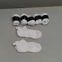 Women's Ankle Cotton Socks - Low Cut Athletic Running Soft Thin No Show White Socks With Tab 6 Pairs (9-11)