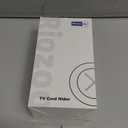 TV Wire Hider Kit for Wall Mount TV, White in Wall Cable Management Kit, Includes 2 Pass Throughs and Hole Saw Drill Attachment for Easy Install