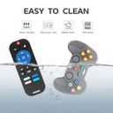 2 x 2 Pack Silicone Teethers for Babies 6-12 Months, Teething Toys for Babies 0-6 Months, Remote Teether for Baby, Sensory Toys for Babies,Toddler Infant Girl Boy Gifts (Black+Grey)