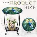 Cinnvoice Outdoor Side Table Small End Patio Porch Table, 16 Inch