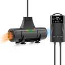 hygger Aquarium Heater with Upgrade Water Circulatio,Submersible Fish Tank Water Heater Digital Display,Auto Temperature Control for Freshwater Saltwater Safety Shut-Off Protection (500W,66~135Gal)