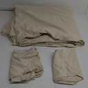 BESTOUCH  Bed Sheets Queen Beige 3Pack