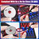 64Pcs Thread Checker, Nut and Bolt Thread Checker, 36 Inch & 28 Metric Box Set Thread Gauge, Thread Checker Standard and Metric Suitable for Size Checker of Bolts or Nuts in Narrow Areas