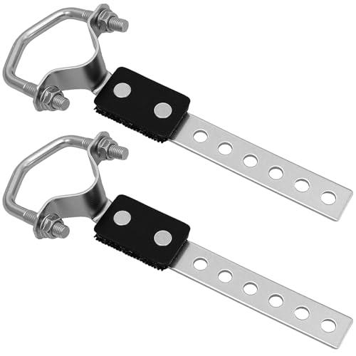 Universal Exhaust Hanger Assembly with Exhaust Hangers Muffler Hangers Exhaust Pipe Hangers and 3 RV Generator Exhaust Hangers for RV Generator Muffler Exhaust Support (4 Pack)