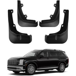 Mud Flaps Compatible with 2026 Hyundai Palisade Accessories SE SEL Limited All Weather Fender Guard Mudguards Sediment Protection No Need to Drill Holes（Not fit for XRT Pro/Calligraphy）